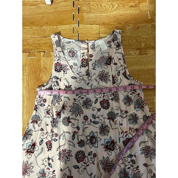H&M Light Pink Floral Dress Sleeveless Size 6 - Picture 9 of 9